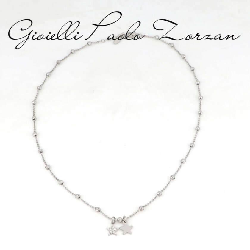 Collana stelle in argento 925 e zirconi DZCOLL-876  Girocolli