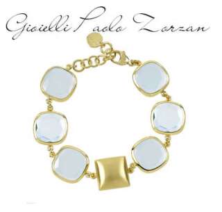 Bracciale Aquaforte Aquacaramelle con paste vitree grandi acquamarina taglio antico H4182589  Bracciali a Maglia