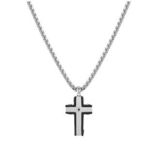 Collana Nomination Strong Diamond Croce con diamante nero 028329/007  Collane