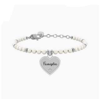 Bracciale kidult perle con ciondolo cuore per famiglia Cuore famiglia 732338  Bracciali a Maglia