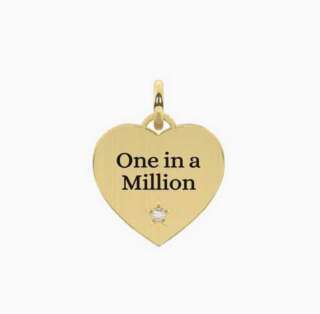 Ciondolo kidult dorato one in a million Cuore one in a million 741176  Elementi per Bracciali