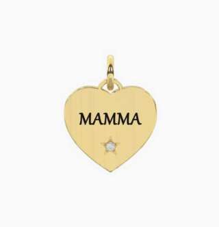 Ciondolo kidult dorato con scritta mamma Mamma felicitÀ 741178  Elementi per Bracciali