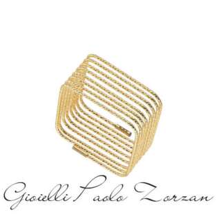 Anello MagicWire SQUARE 8 file in oro giallo SQ384/G  Anelli Fascia