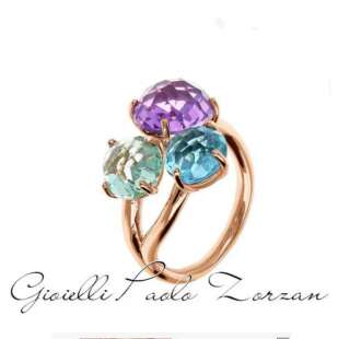 Anello Bronzallure Trilogy con Prisma Gem Taglio Mosaico  WSBZ02320.GA-AM  Anelli