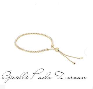 Bracciale Bronzallure Tennis Golden Regolabile con Cubic Zirconia  WSBZ00648Y.WY  Bracciali Tennis