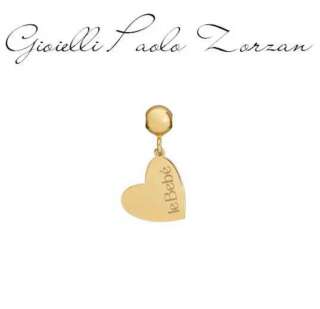 Charm le bebe' I Tesorini Pop con targhetta cuore in oro giallo LBB973  Collane