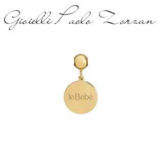 Charm le bebe' I Tesorini Pop con targhetta tonda in oro giallo LBB972  Collane