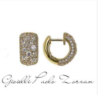 Orecchini Bronzallure a Cerchio Golden in Pavé di Cubic Zirconia WSBZ02371Y.LEM-CZ  Orecchini Schiona