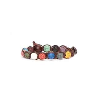 Bracciale Pietra Tibetano Lava Multicolore Tamashii Unisex 1 giro BHS900-123  Bracciali a Sfere