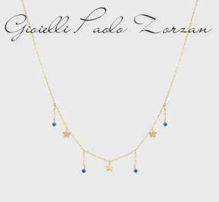 Girocollo Rue des mille 3 mini stelle e punti luce line GRZ-024 M3 STE AU  Girocolli