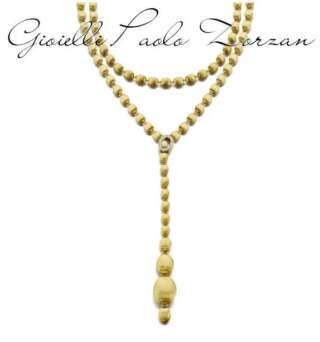 Collana Nanis iconica "IVY" convertibile con boules in oro incise a mano e diamanti (lunga) CS32-538  Collane Lunghe