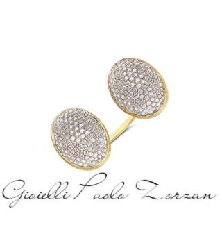 Anello Nanis  iconico "BUBBLE" con due boules in oro e diamanti (grande) AS3-559  Anelli