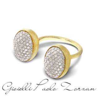 Anello Nanis  iconico "BUBBLE" con due boules in oro e diamanti (piccolo) AS4-559  Anelli