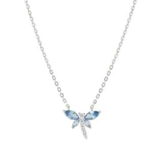 Collana Nomination Shine Me Up con libellula in zirconia bianca e azzurra  241902/011  Girocolli